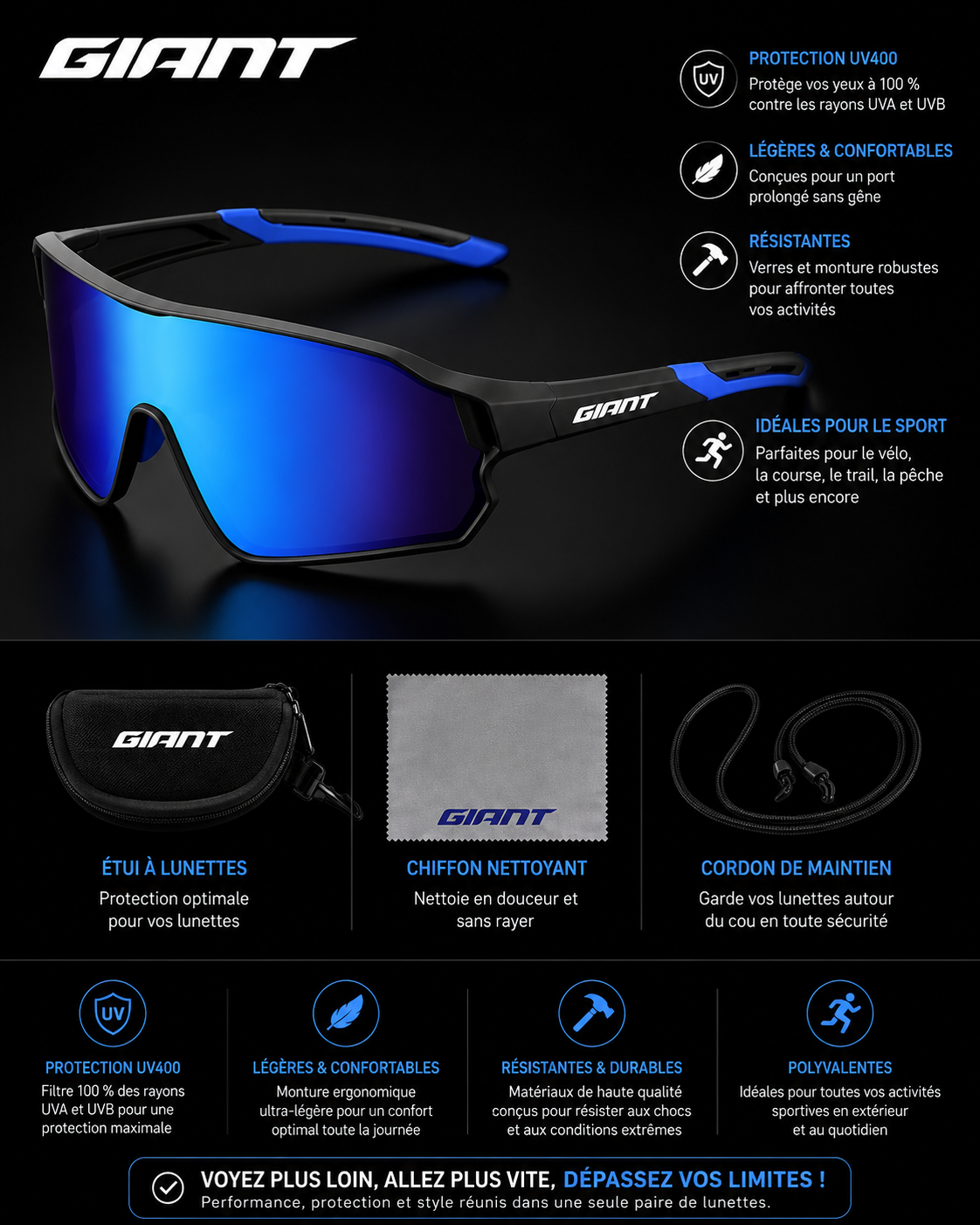 Lunettes de cyclisme GIANT